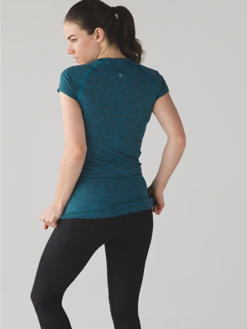 lululemon athletica Short Sleeve Swiftly Tech Heathered Kayak Blue